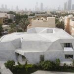 تصویری از خانه ای در کویت با نما اوریگامی