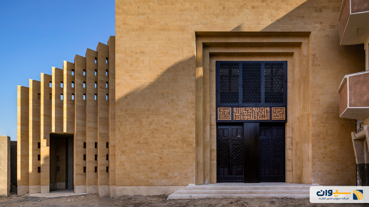 تصویری از طراحی مسجد باسونا در مصر
